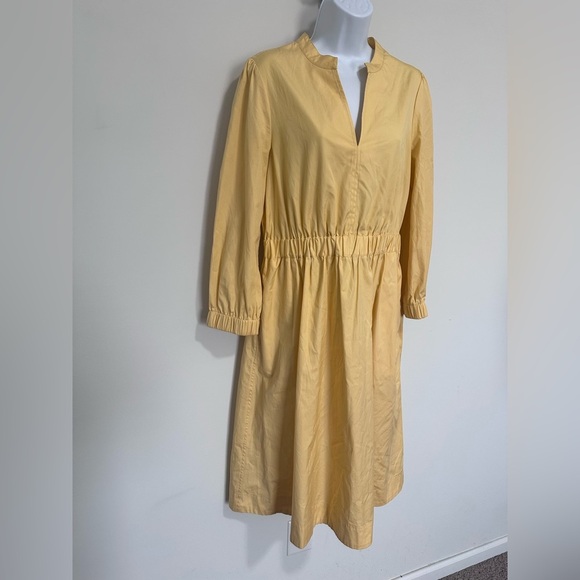 J.Crew Cinched-waist cotton poplin midi dress - Picture 5 of 11